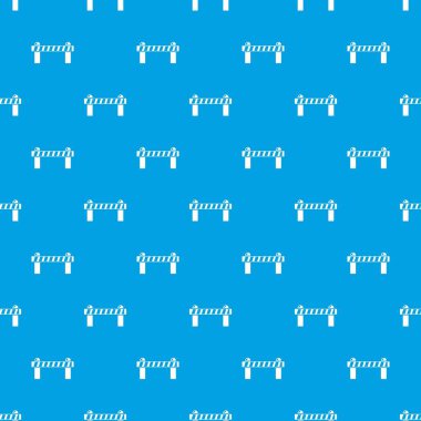 Bariyer desen vektör kesintisiz mavi