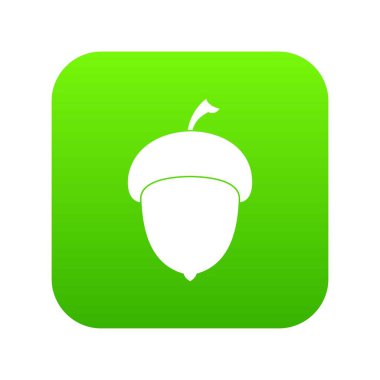 Meşe palamudu simgesi dijital yeşil