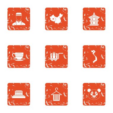 Canlı Asya simgeler kümesi, grunge tarzı