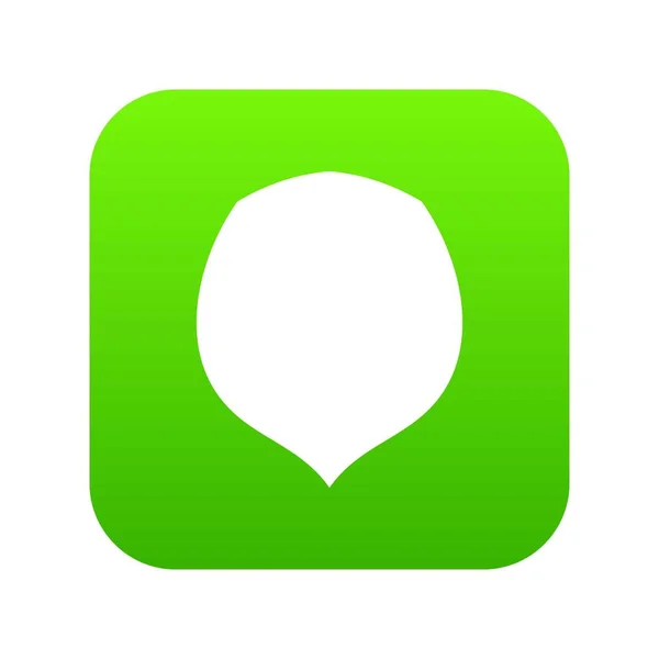 Ícone de avelã verde digital — Vetor de Stock