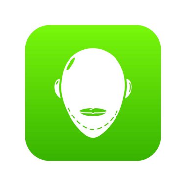 Facelift yeşil simge vektör