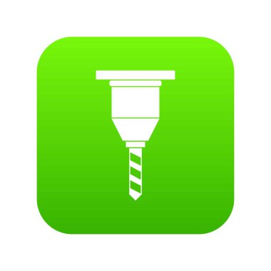 Drill bit simge dijital yeşil