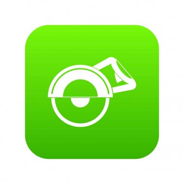 Makine simgesi dijital yeşil kesmek