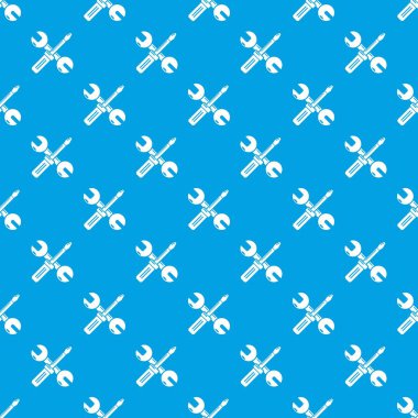 Araçları onarım desen vektör kesintisiz mavi