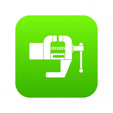 Mengene aracı simgesini dijital yeşil