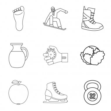 Icons set, anahat stili yeniden elde etmek