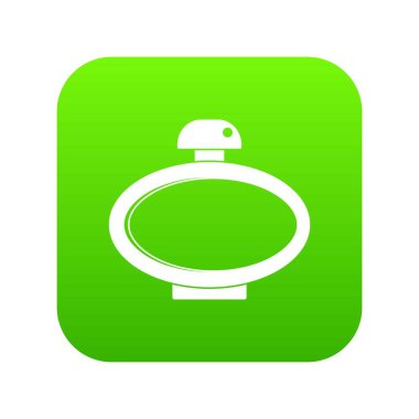 Parfüm şişe simgesi dijital yeşil