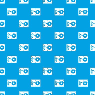 Kırık teknoloji desen vektör kesintisiz mavi