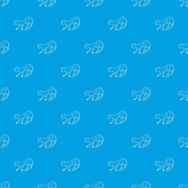 Gidiş ileri maymun desen vektör kesintisiz mavi