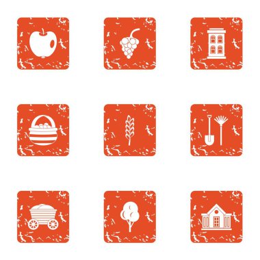 Açık Bahçe simgeler kümesi, grunge tarzı