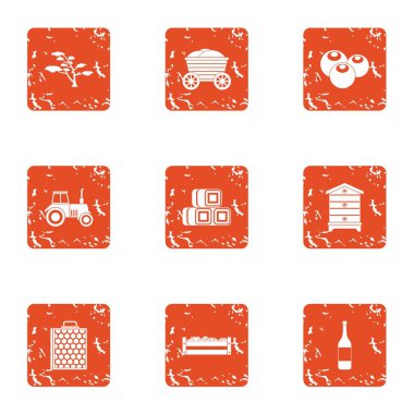 Büyük Bahçe simgeler kümesi, grunge tarzı