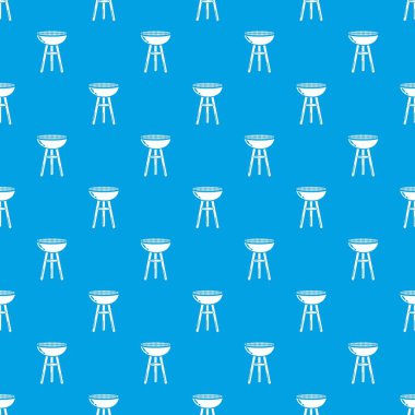 Barbekü desen vektör kesintisiz mavi