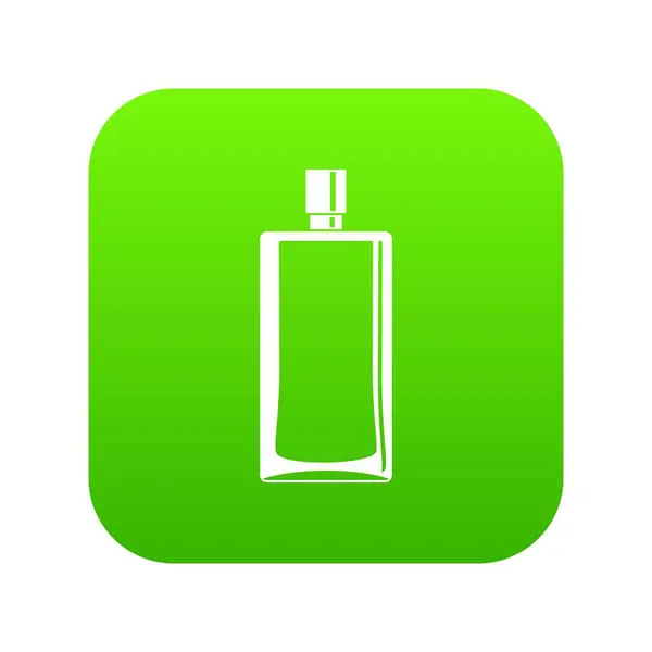 Scent bottle icon digital green — Stock Vector