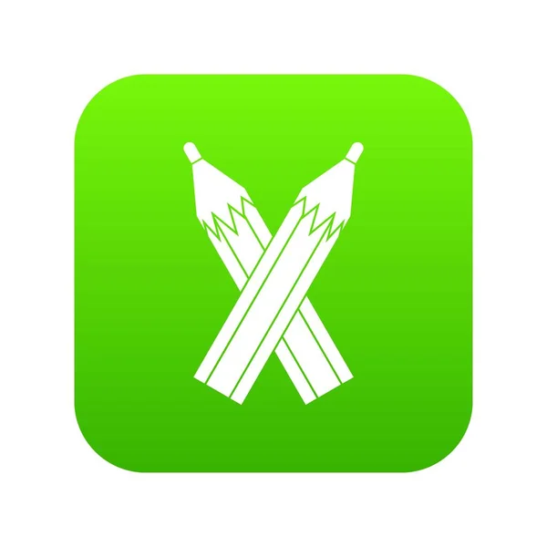 Pennor-ikonen digital green — Stock vektor