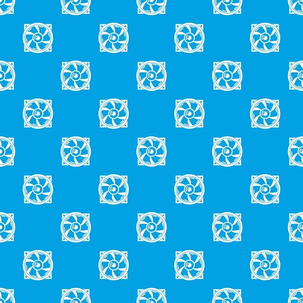 サーマルファンのパターン ベクトルのシームレスな青 — ストックベクタ