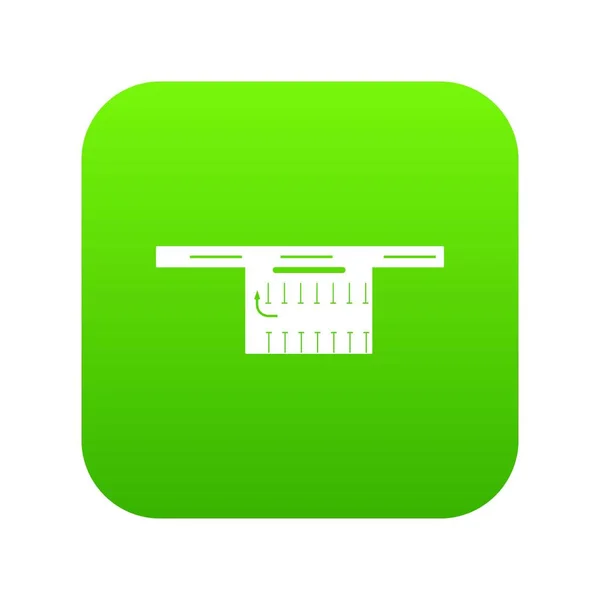 Parkeren pictogram groen vector — Stockvector