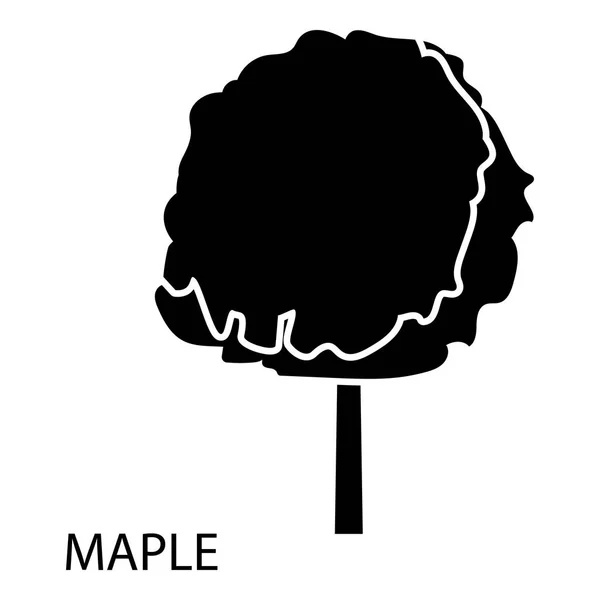 Maple pictogram, eenvoudige stijl — Stockvector