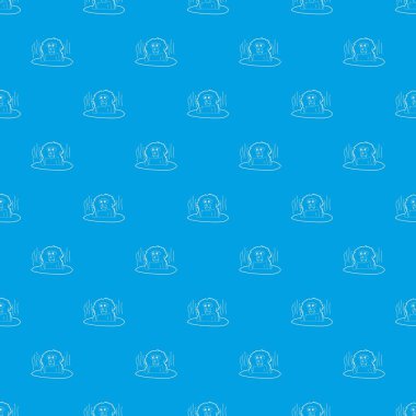 Maymun yıkanmak desen vektör kesintisiz mavi