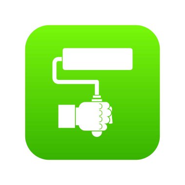 El hoding boya silindiri simgesi dijital yeşil