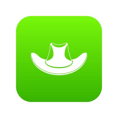 Kovboy şapkası Icon dijital yeşil