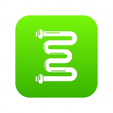 Bobin pil simgesi yeşil vektör