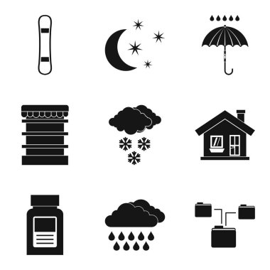 Temsilciler Meclisi Icons set, basit tarzı
