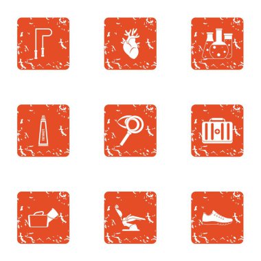 Güçlendirilmesi simgeler kümesi, grunge tarzı