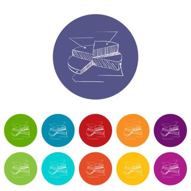 İnfographics diyagram, çizilmiş tarzı el