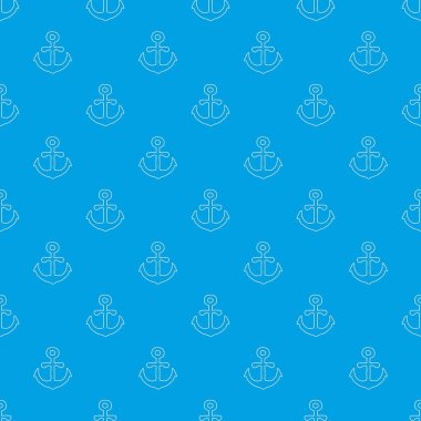 Çapa desen vektör kesintisiz mavi