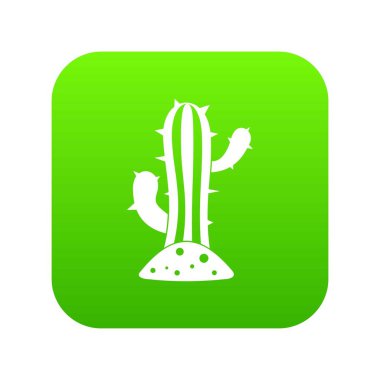 Kaktüs simgesi dijital yeşil