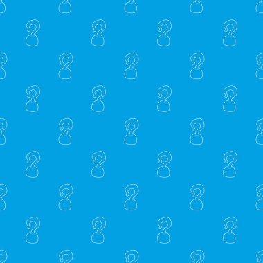 Kanca desen vektör kesintisiz mavi