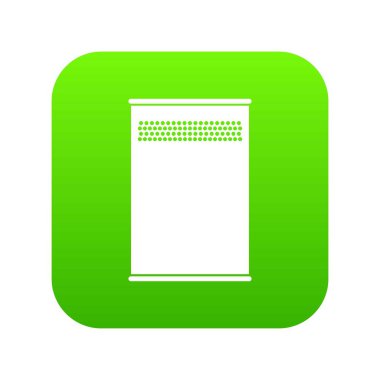 Çöp kutu simgesi dijital yeşil