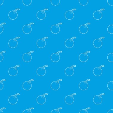 Bomba desen vektör kesintisiz mavi