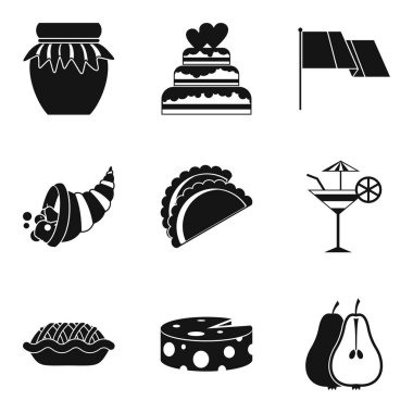Vino Icons set, basit tarzı