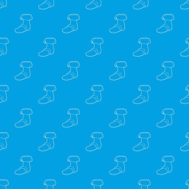 Ayakkabı desen vektör kesintisiz mavi