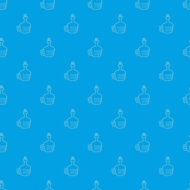 İçki desen vektör kesintisiz mavi