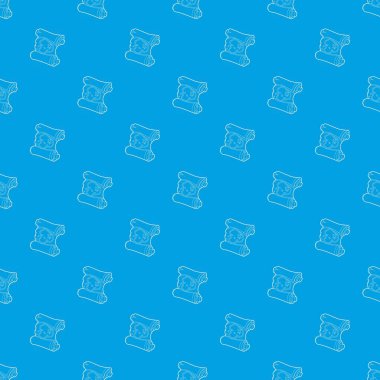 Harita desen vektör kesintisiz mavi