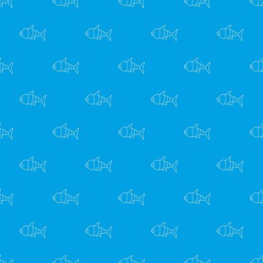 Robot balık desen vektör kesintisiz mavi