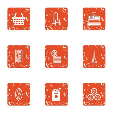 Mutfak Dükkanı simgeler kümesi, grunge tarzı