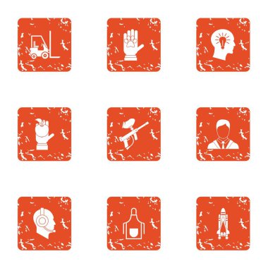 Fikir tartışması simgeler kümesi, grunge tarzı