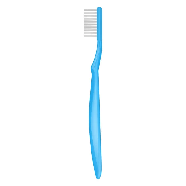 Ícone pequena escova de dentes, estilo realista — Vetor de Stock