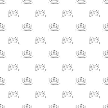 Maymun banyo tasarlamak vektör sorunsuz