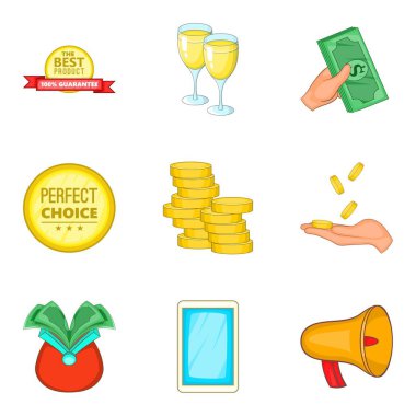 Refah Icons set, karikatür tarzı