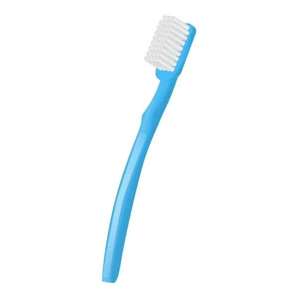 Ícone de escova de dentes estomatologia, estilo realista — Vetor de Stock
