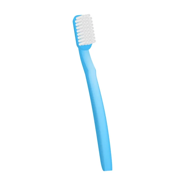 Nuevo icono de cepillo de dientes, estilo realista — Vector de stock