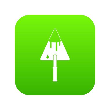 İnşaat mala simgesi dijital yeşil