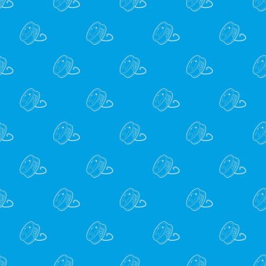 Diş ipi desen vektör kesintisiz mavi