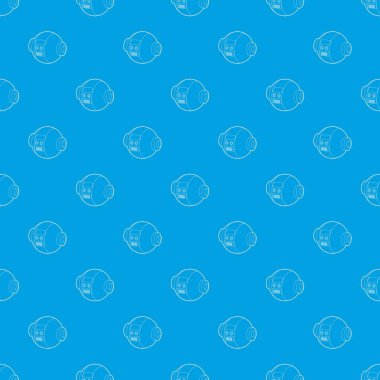 Robot top desen vektör kesintisiz mavi