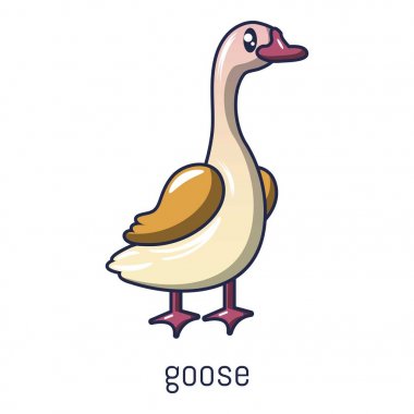 Kaz simgesi, karikatür tarzı