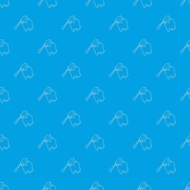 Diş fırçası Diş deseni temizler vektör kesintisiz mavi